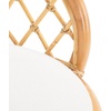 SAFAVIEH Furniture – Yuta Rattan Swivel Counter Stool – 23.82″ Seat Height – White & Natural – Mango Wood – Coastal Rattan Design – Ideal for Kitchen, Bar Area – Fully Assembled (BST6504A)(White/Natural)