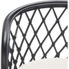 SAFAVIEH Furniture – Yuta Rattan Swivel Counter Stool – 23.82″ Seat Height – White & Natural – Mango Wood – Coastal Rattan Design – Ideal for Kitchen, Bar Area – Fully Assembled (BST6504A)(White/Black)