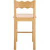 SAFAVIEH Home Collection – Nolly Natural Solid Wood Counter Chair, Scallop-Back Farmhouse Kitchen Seating (BST9212A)