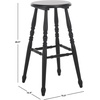 SAFAVIEH Home Collection – Sidiko White Washed Solid Wood Bar Stool, 29-Inch Seat Height, Set of 2, Farmhouse Spindle-Leg Bar Seating (BST8509B-SET2)(White Washed)