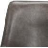 SAFAVIEH Home Collection Aelin Grey/Black Faux Leather Adjustable Bar Stool(Grey/Black)