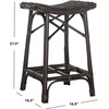 SAFAVIEH Home Collection Amara Brown Wicker Barstool