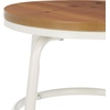 SAFAVIEH Home Collection Ford Natural Brown/White 24-inch Seat Height Counter Stool for Kitchen Island Breakfast Nook