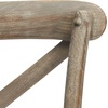 SAFAVIEH Home Collection Franklin Farmhouse Weathered Grey Oak/Brown Rattan X-Back 30-inch Kitchen Breakfast Nook Dining Pub Bar Stool (Fully Assembled)(Weathered/Grey)
