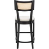 SAFAVIEH Home Collection Galway Navy/Natural 27-inch Seat Height Counter Stool for Kitchen Island Breakfast Nook(Black/Natural)