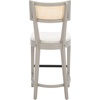 SAFAVIEH Home Collection Galway Navy/Natural 27-inch Seat Height Counter Stool for Kitchen Island Breakfast Nook(Grey/Natural)