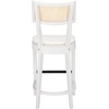 SAFAVIEH Home Collection Galway Navy/Natural 27-inch Seat Height Counter Stool for Kitchen Island Breakfast Nook(White/Natural)