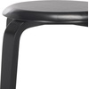 SAFAVIEH Home Collection Luella Black 26-inch Seat Height Backless Counter Stool Set of 2(Black/Black)