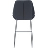 SAFAVIEH Home Collection Masami Grey Faux Leather/Gold 26-inch Counter Stool(Black / Black)