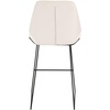 SAFAVIEH Home Collection Masami Grey Faux Leather/Gold 26-inch Counter Stool(White / Black)