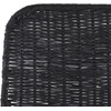 SAFAVIEH Home Collection Minerva Dark Brown Rattan/Black Counter Stool Set of 2(Black/Black)