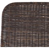 SAFAVIEH Home Collection Minerva Dark Brown Rattan/Black Counter Stool Set of 2(Dark Brown/Black)