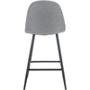 SAFAVIEH Home Collection Travis Dark Grey/Black 24-inch Kitchen Breakfast Nook Dining Pub Bar Stool