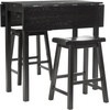 Safavieh American Homes Collection Kildare Dark Espresso Oak 3-Piece Pub Set(Espresso)