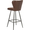 Safavieh Aster Bar Stool, Burgundy and Black(Burgundy)