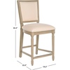 Safavieh Buchanan Counter Stool Beige(Light Beige)