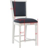 Safavieh Buchanan Counter Stool Beige(Navy / Cream)