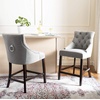 Safavieh Eleni Counter Stool, Beige/Espresso(Grey / Espresso)
