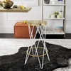 Safavieh Hester Bar Stool, White/Gold(White / Gold)