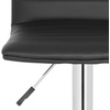 Safavieh Home Collection Arissa Black Adjustable Swivel Gas Lift 23.8-29.9-inch Bar Stool(Black)