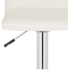Safavieh Home Collection Arissa Black Adjustable Swivel Gas Lift 23.8-29.9-inch Bar Stool(White)