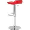 Safavieh Home Collection Avish White Adjustable Swivel Gas Lift 23.6-32.1-inch Bar Stool(Red)