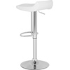 Safavieh Home Collection Avish White Adjustable Swivel Gas Lift 23.6-32.1-inch Bar Stool(White)