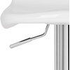 Safavieh Home Collection Avish White Adjustable Swivel Gas Lift 23.6-32.1-inch Bar Stool(White)