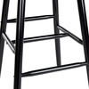 Safavieh Home Collection Beaufort Spindle Back Black 30-inch Bar Stool (Set of 2)(Black)