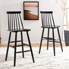 Safavieh Home Collection Beaufort Spindle Back Black 30-inch Bar Stool (Set of 2)(Black)