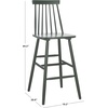 Safavieh Home Collection Beaufort Spindle Back Black 30-inch Bar Stool (Set of 2)(Garden Green)