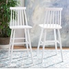 Safavieh Home Collection Beaufort Spindle Back Black 30-inch Bar Stool (Set of 2)(White)