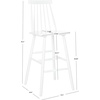Safavieh Home Collection Beaufort Spindle Back Black 30-inch Bar Stool (Set of 2)(White)