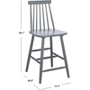 Safavieh Home Collection Beaufort Spindle Back Black Counter 24-inch Stool (Set of 2)(Grey)