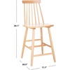 Safavieh Home Collection Beaufort Spindle Back Black Counter 24-inch Stool (Set of 2)(Natural)