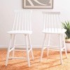 Safavieh Home Collection Beaufort Spindle Back Black Counter 24-inch Stool (Set of 2)(White)