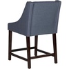 Safavieh Home Collection Dylan Navy and Espresso Counter Stool(Navy)