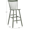 Safavieh Home Collection Galena Spindle Back Natural Bar 30-inch Stool (Set of 2)(Dusty Green)