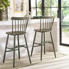 Safavieh Home Collection Galena Spindle Back Natural Bar 30-inch Stool (Set of 2)(Dusty Green)