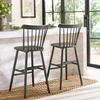 Safavieh Home Collection Galena Spindle Back Natural Bar 30-inch Stool (Set of 2)(Garden Green)