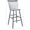 Safavieh Home Collection Galena Spindle Back Natural Bar 30-inch Stool (Set of 2)(Grey)