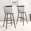 Safavieh Home Collection Galena Spindle Back Natural Bar 30-inch Stool (Set of 2)(Grey)