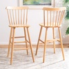 Safavieh Home Collection Galena Spindle Back Natural Bar 30-inch Stool (Set of 2)(Natural)
