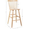 Safavieh Home Collection Galena Spindle Back Natural Bar 30-inch Stool (Set of 2)(Natural)