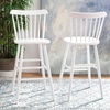 Safavieh Home Collection Galena Spindle Back Natural Bar 30-inch Stool (Set of 2)(White)
