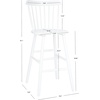 Safavieh Home Collection Galena Spindle Back Natural Bar 30-inch Stool (Set of 2)(White)