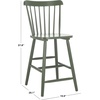 Safavieh Home Collection Galena Spindle Back Natural Counter 24-inch Stool (Set of 2)(Dusty Green)
