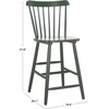Safavieh Home Collection Galena Spindle Back Natural Counter 24-inch Stool (Set of 2)(Garden Green)