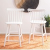 Safavieh Home Collection Galena Spindle Back Natural Counter 24-inch Stool (Set of 2)(White)