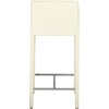 Safavieh Home Collection Jason White Leather 24-inch Counter Stool(White)